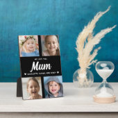 Plaque Photo Nous t'aimons maman Famille Keepsaké Photo Collage (Côté)