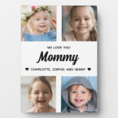 Plaque Photo Nous t'aimons Maman Famille Keepsaké Photo Collage (Devant)