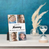 Plaque Photo Nous t'aimons Maman Famille Keepsaké Photo Collage (Côté)