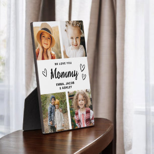 Plaque Photo Nous t'aimons Maman Famille Photo moderne Collage