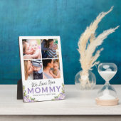 Plaque Photo Nous t'aimons maman Floral Photo (Côté)