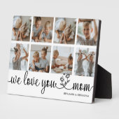 Plaque Photo Nous t'aimons Maman Photo (Côté)