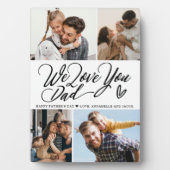 Plaque Photo Nous t'aimons Papa Photo Collage (Devant)