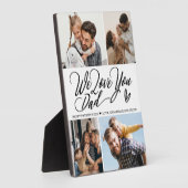 Plaque Photo Nous t'aimons Papa Photo Collage (Côté)