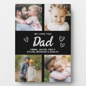 Plaque Photo Nous t'aimons Papa Photo Collage Moderne (Devant)