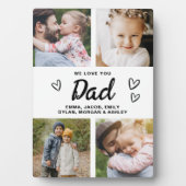 Plaque Photo Nous t'aimons Papa Photo Collage Moderne (Devant)