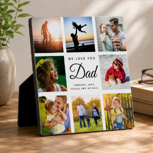 Plaque Photo Nous t'aimons Papa Photo de famille moderne sur