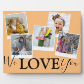 Plaque Photo Nous Vous Aimons | 5 Collage photo | (Devant)