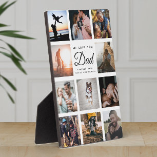 Plaque Photo Nous vous aimons DAD Moderne Fête des pères élégan