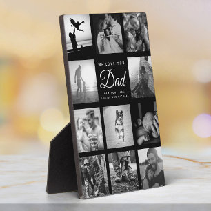 Plaque Photo Nous vous aimons DAD Moderne Fête des pères élégan