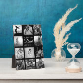 Plaque Photo Nous vous aimons DAD Moderne Fête des pères élégan (Côté)