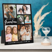 Plaque Photo Nous vous aimons Grand-mère Petits-enfants 6 Photo (Côté)