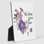 Plaque Photo Nous vous aimons les cadeaux de maman (Côté)