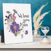 Plaque Photo Nous vous aimons les cadeaux de maman (Côté)