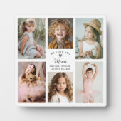 Plaque Photo Nous vous aimons Mimi Collage photo souvenir (Devant)