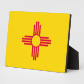Plaque Photo Nouveau-Mexique État Drapeau (Côté)