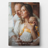 Plaque Photo Nouveaux Parents Et Photo Bébé (Devant)