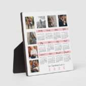 Plaque Photo Nouvel An 2025 Calendrier Famille Multiphoto Colla (Recto)