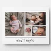 Plaque Photo Nouvelle Fête des pères Papa Et Bébé (Devant)