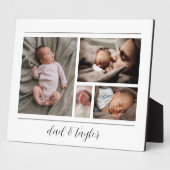 Plaque Photo Nouvelle Fête des pères Papa Et Bébé (Côté)