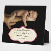 Plaque Photo Nouvelle photo bébé (Côté)