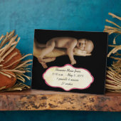Plaque Photo Nouvelle photo bébé (Côté)
