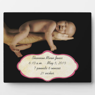 Plaque Photo Nouvelle photo bébé