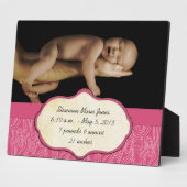 Plaque Photo Nouvelle photo bébé (Côté)