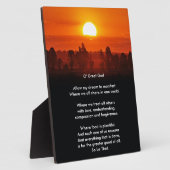 Plaque Photo Nouvelle prière (Côté)