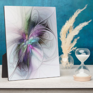 Plaque Photo Nouvelle vie, Colorful Abstrait Fractal Art Imagin