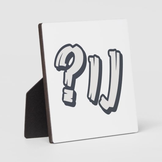 Plaque Photo "NU ?" yiddish - L'expression juive parfaite (Recto)