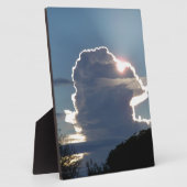 Plaque Photo nuage de tonnerre bloque le soleil (Côté)