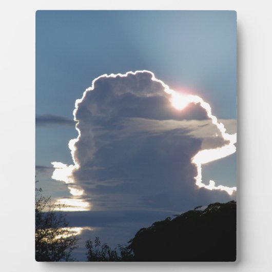 Plaque Photo nuage orageux bloque le soleil (Devant)