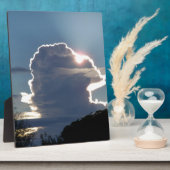 Plaque Photo nuage orageux bloque le soleil (Côté)