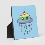 Plaque Photo Nuage Unicorne mou (Recto)