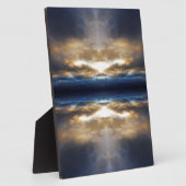 Plaque Photo Nuages de kaléidoscope au coucher du soleil (Côté)