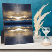 Plaque Photo Nuages de kaléidoscope au coucher du soleil (Côté)