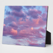 Plaque Photo Nuages roses et violets (Côté)