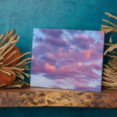 Plaque Photo Nuages roses et violets (Côté)
