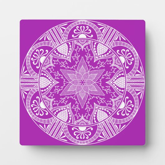 Plaque Photo Nudibranche Mandala (Devant)