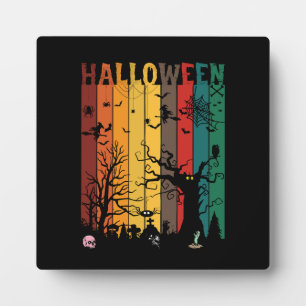Plaque Photo Nuit Colorée d'Halloween