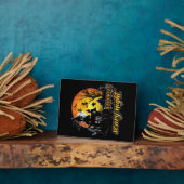 Plaque Photo Nuit d'Halloween effrayant (Côté)