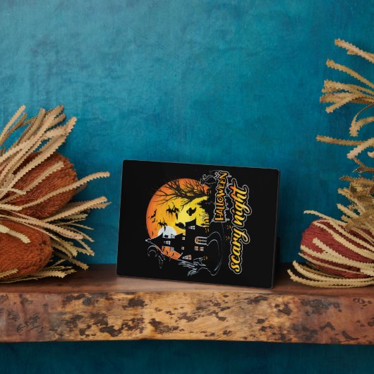 Plaque Photo Nuit d'Halloween effrayant (Côté)