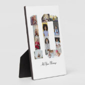 Plaque Photo Numéro 10 Collage photo (Côté)