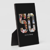 Plaque Photo Numéro 50 Collage photo (Côté)