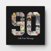 Plaque Photo Numéro 90 - Collage photo (Devant)