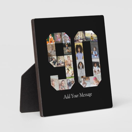 Plaque Photo Numéro 90 - Collage photo (Recto)