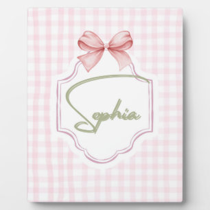 Plaque Photo Nurserie personnalisée pour bébé fille Sophia avec