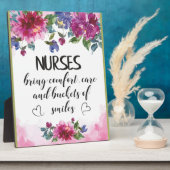 Plaque Photo Nurses Appreciation Quote Graduation Gift Thank (Côté)
