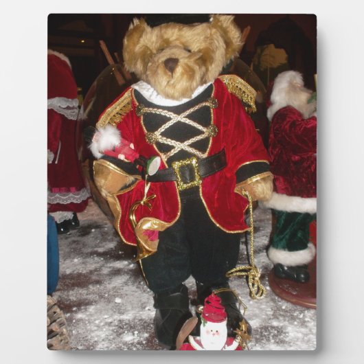Plaque Photo Nutcracker Teddy Bear Collection de Noël (Devant)